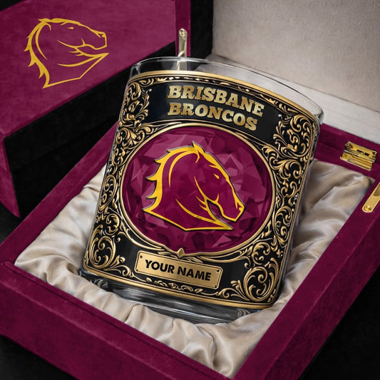 BB x NRL New Luxury Whiskey Glass Custom Name Gifts DDT TTTZ