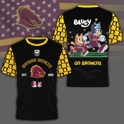 BB x NRL Premium Bluey 3D Shirt DDT TTTZ
