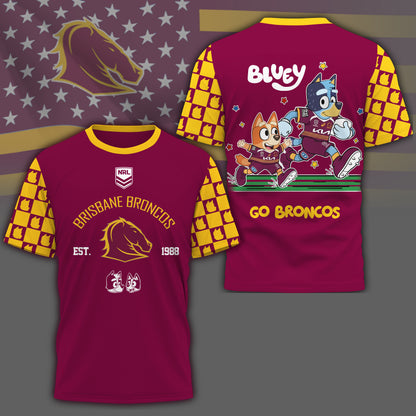 BB x NRL Premium Bluey 3D Shirt DDT TTTZ