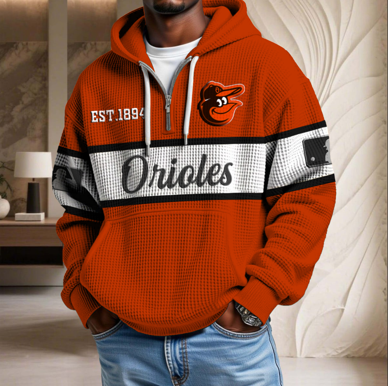 MLB x BO EST Waffle Half Zip Hoodie HLP HLPHUONG
