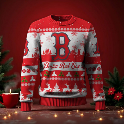 BOS x MLB Ugly Sweater 2025 DATND TANTD