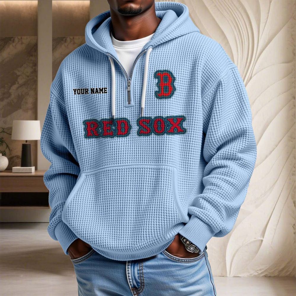BOS x MLB Waffle Hoodie DATND TANTD