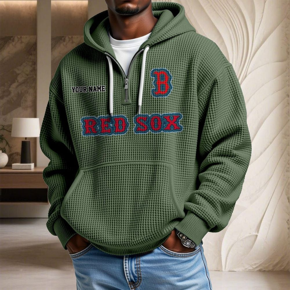 BOS x MLB Waffle Hoodie DATND TANTD