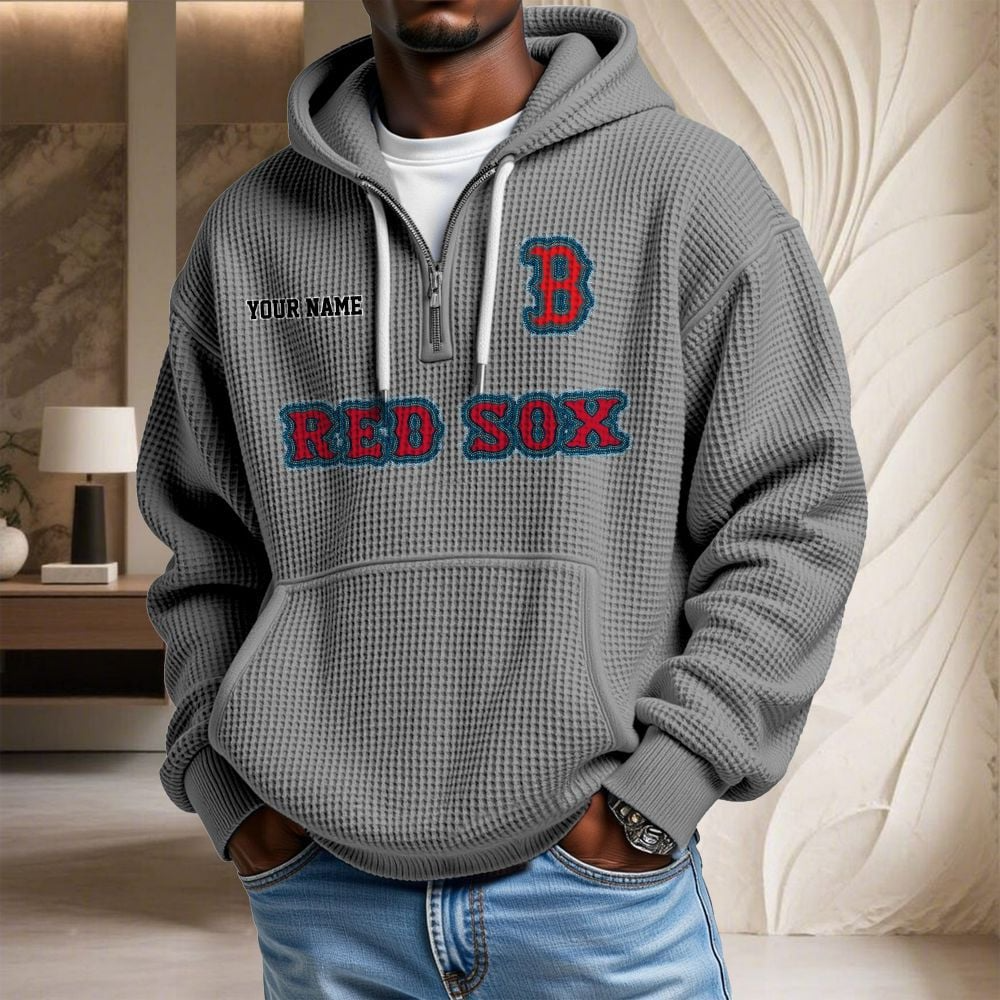 BOS x MLB Waffle Hoodie DATND TANTD