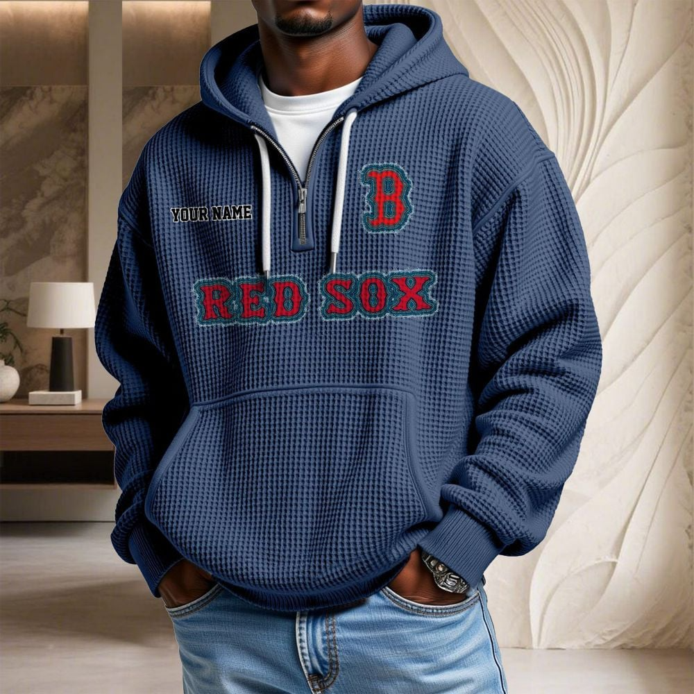 BOS x MLB Waffle Hoodie DATND TANTD