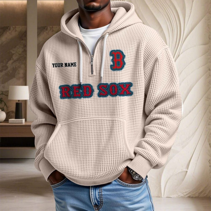 BOS x MLB Waffle Hoodie DATND TANTD