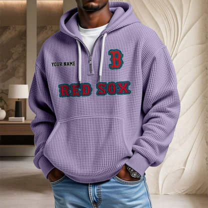 BOS x MLB Waffle Hoodie DATND TANTD