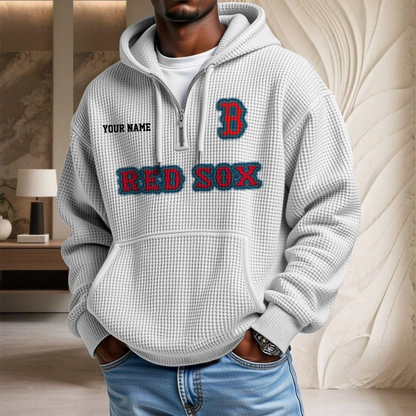 BOS x MLB Waffle Hoodie DATND TANTD