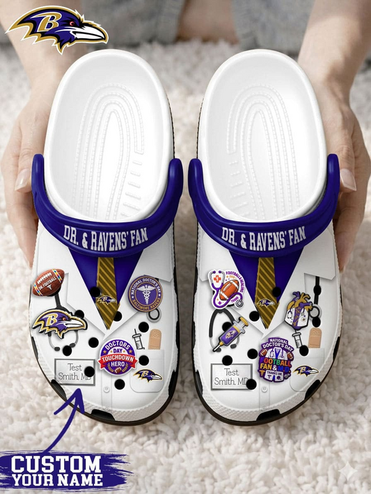 BR PREMIUM NFL NATIONAL DOCTOR'S DAY CLOGS WITH 8 CHARMS DDT  CTND