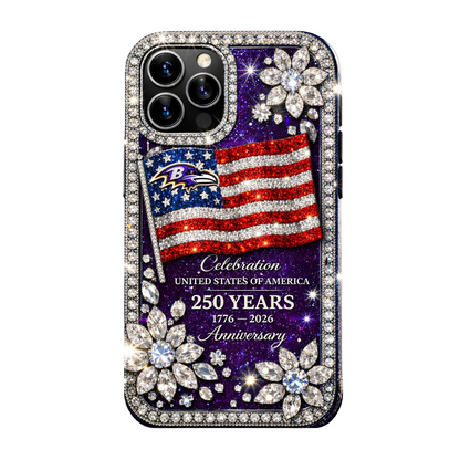 BR Premium NFL Celebration United States Of America 250 Years Luxury Phone Case DDT CTND