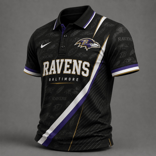 BR Premium NFL Diagonal Stripe Polo Shirt