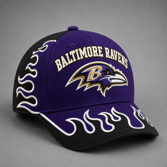 BR Premium NFL Flame Curved Brim Baseball Cap