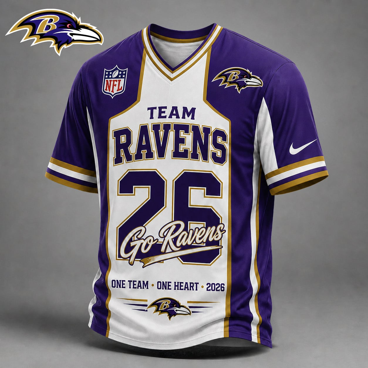 BR Premium NFL Team Pride V-Neck Jersey DDT  010626 HLPHUONG