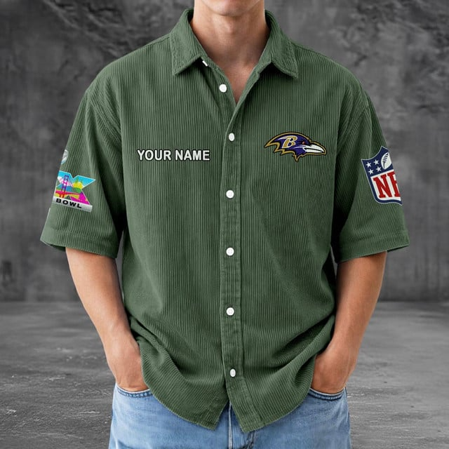 BR x NFL Men Seersucker Button Shirt DDT NTL