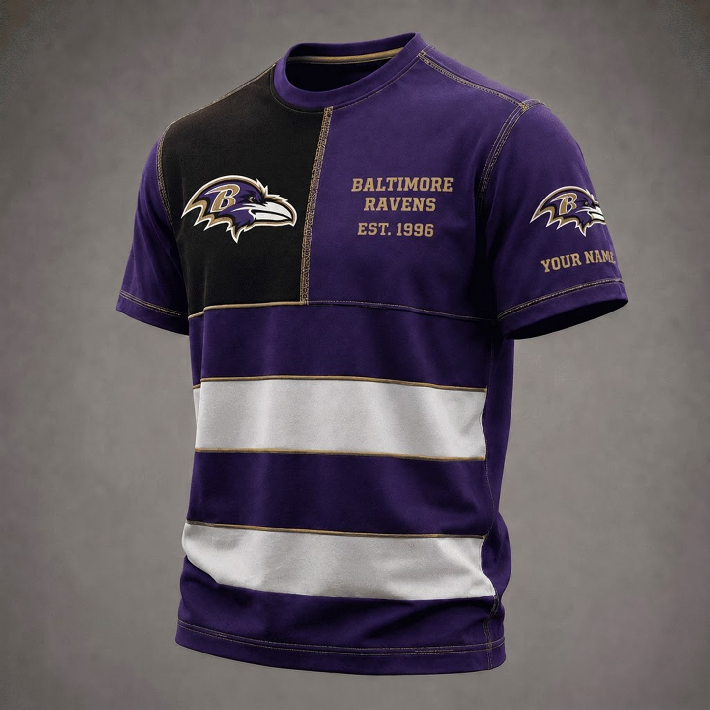 BR x NFL Premium Vintage All Over Print T-Shirt 3D Personalized Gift For True Fan