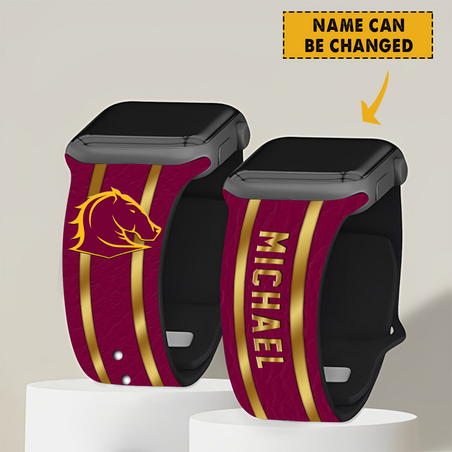 BRI X PREMIUM NRL New Apple Watch Band Custom Name NDT NHT