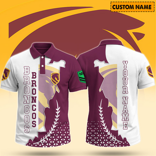 BRI X PREMIUM NRL ROYAL Polo Shirt Custom Name Limited Edition NDT NHT