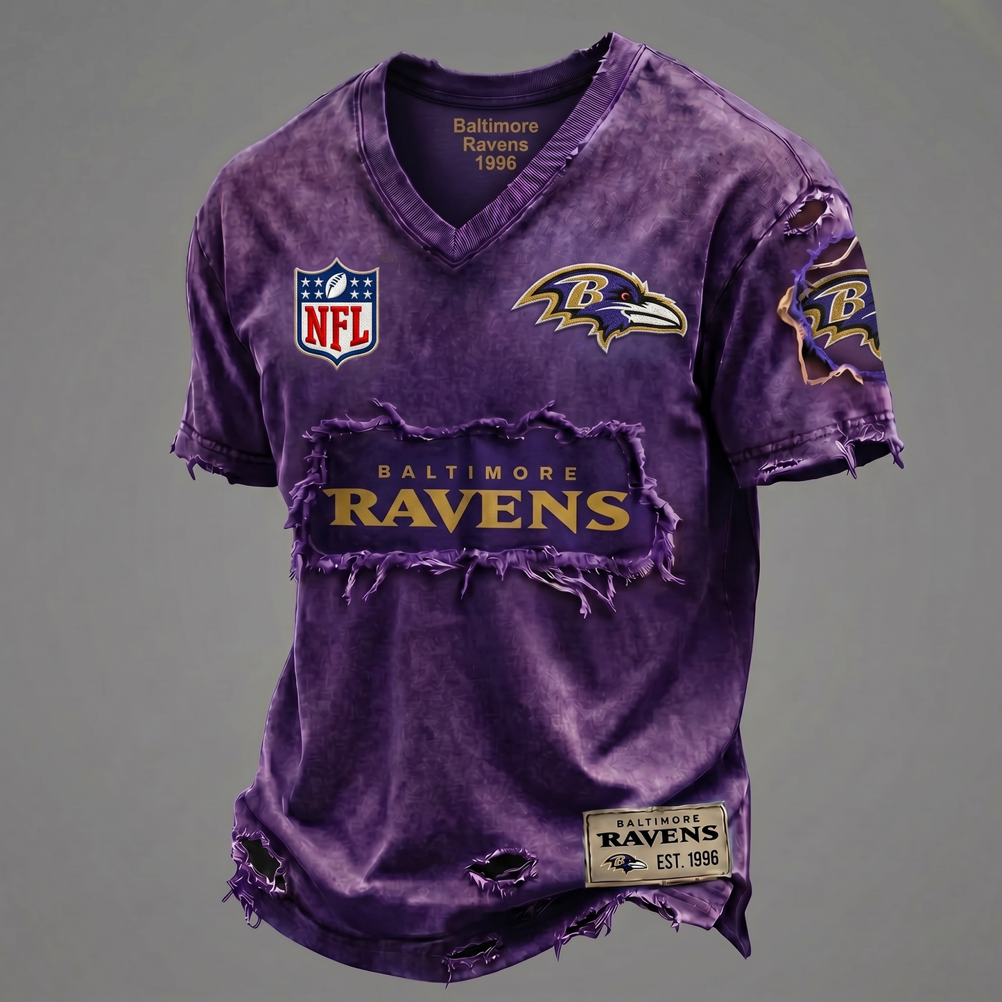 BR NFL Premium V-Neck T-shirt Gift For Fans 0306 NAK DATND NHT