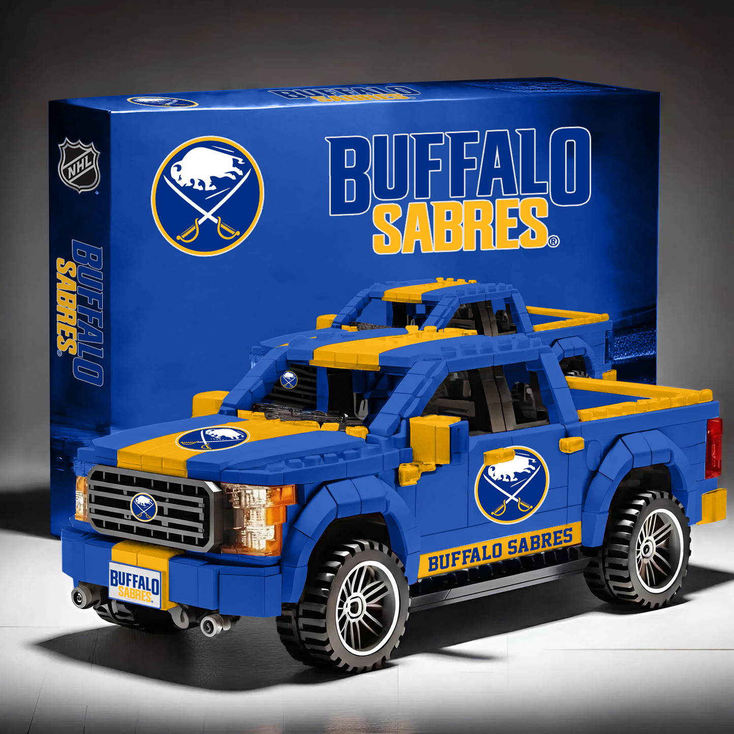 NHL 3D Racing Truck Model Building Block Set V1 NAK NHT