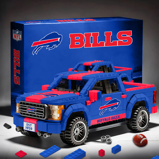 BUF X NFL 3D Racing Truck Model Building Block Set NDT NHM