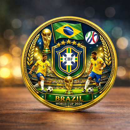 Brazil Premium World Cup Commemorative Coin DDT CTND