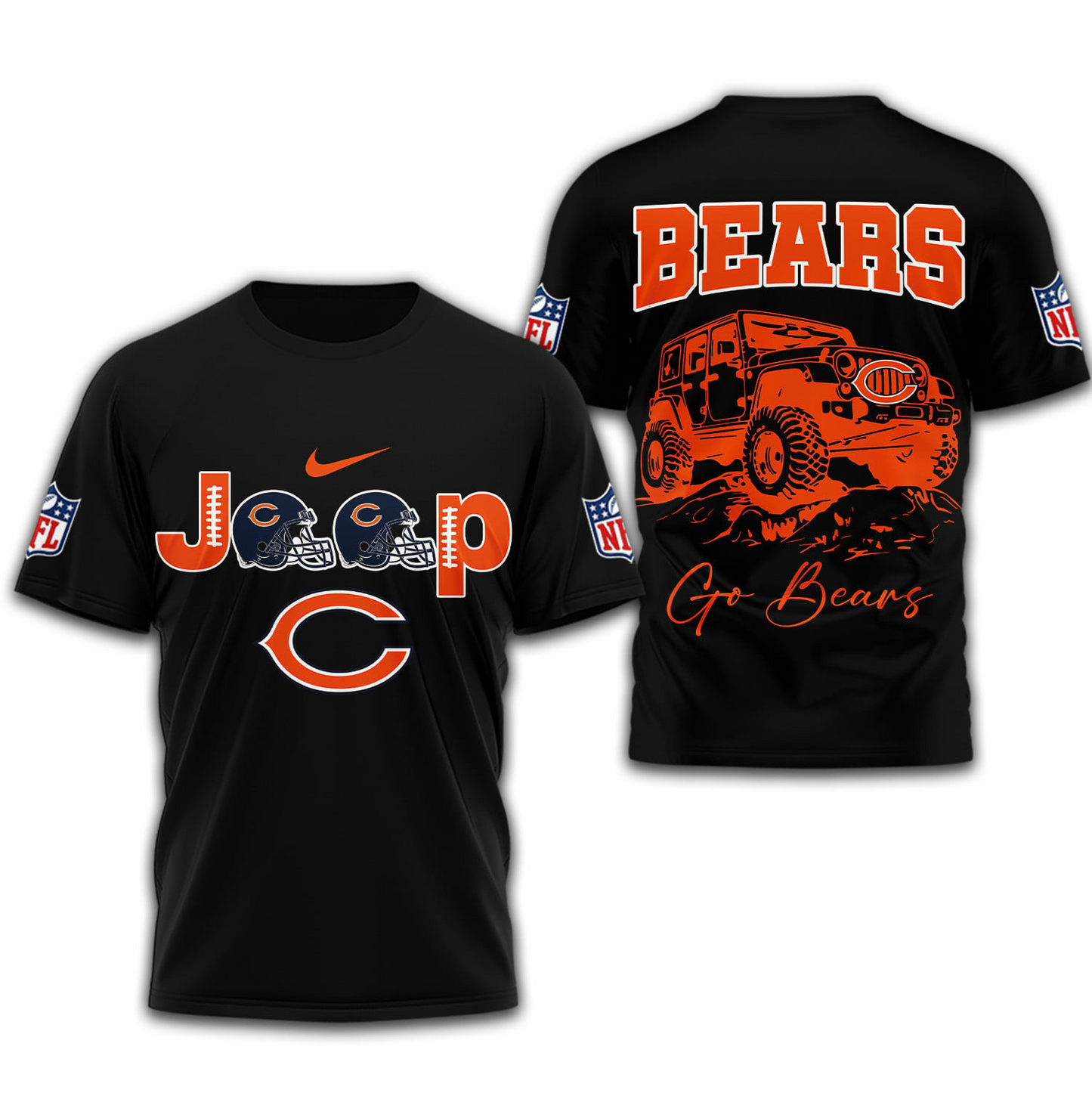 CB Premium NFL Jeep 3D Shirt DDT NTL