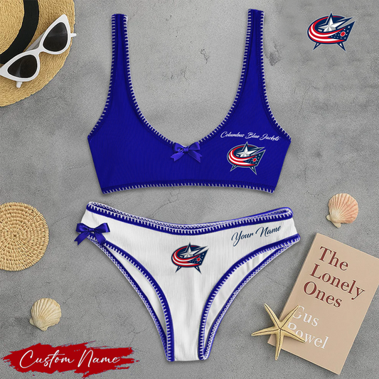 CBJ X PREMIUM NHL BIKINI SET LIMITED EDITIONS FOR VALENTINES DAY NDT NHT