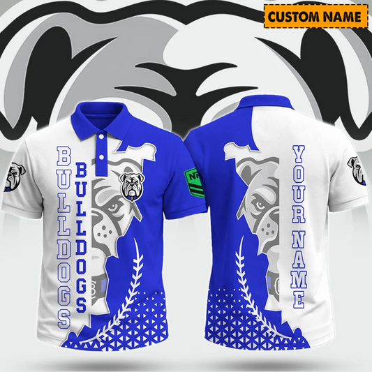 CBY X PREMIUM NRL ROYAL Polo Shirt Custom Name Limited Edition NDT NHT