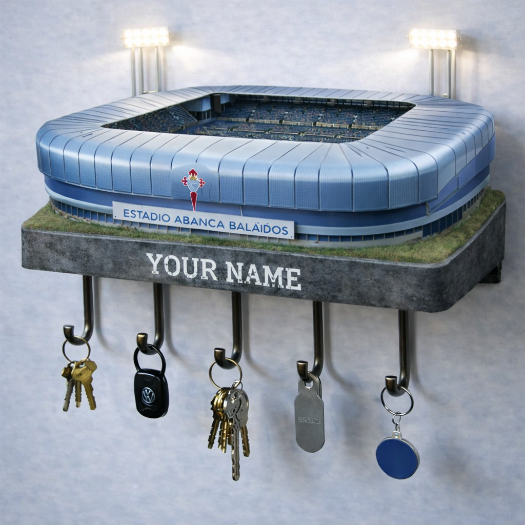 CEL Premium La Liga Wood Key Hanger DDT NTL