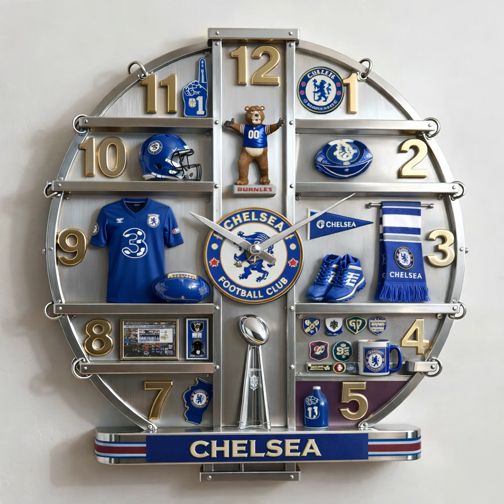 CHE x EPL 3D Visual Effect Acrylic Wall Clock DDT CTND