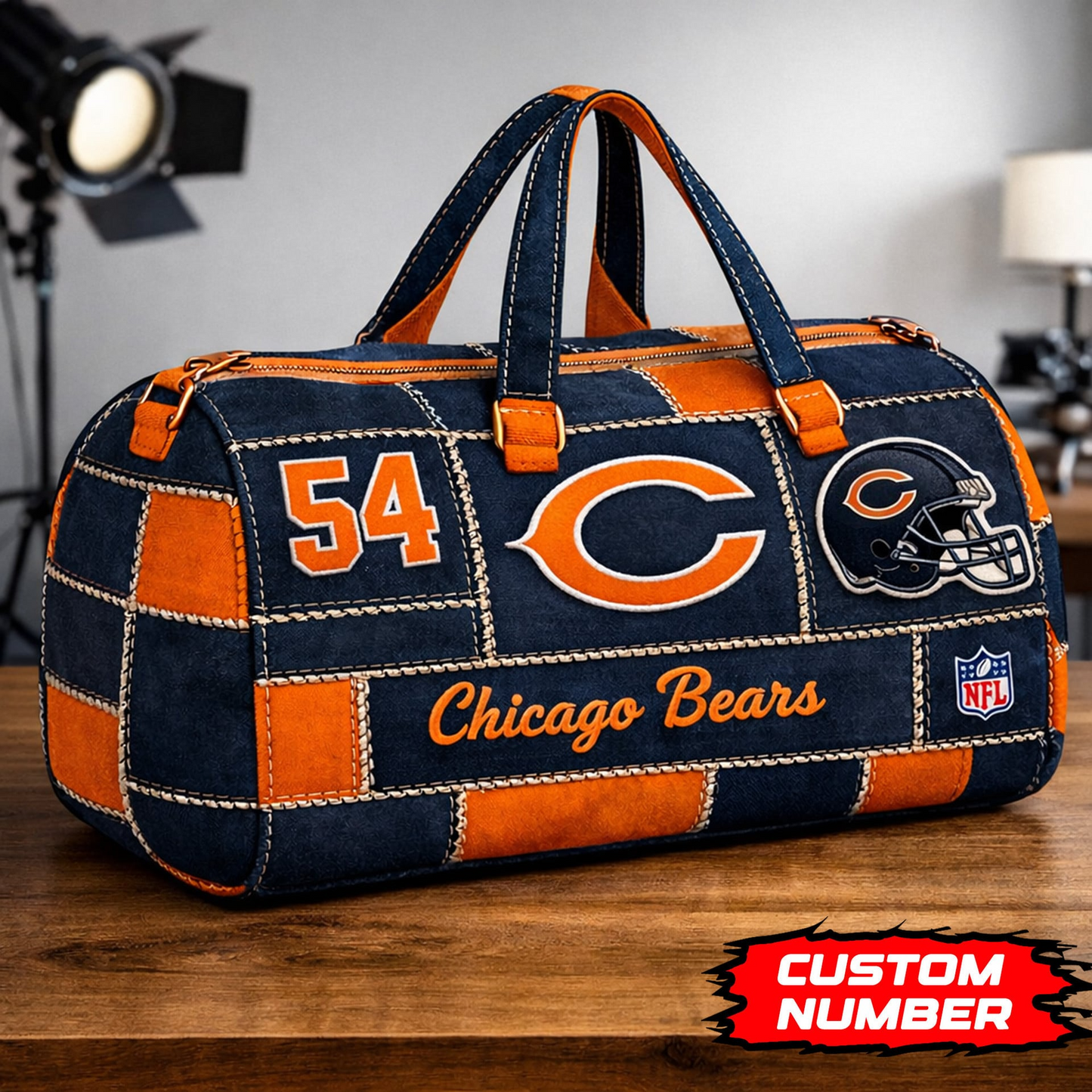 CHI Premium NFL Game Day Quilted Duffle Bag DDT NTL
