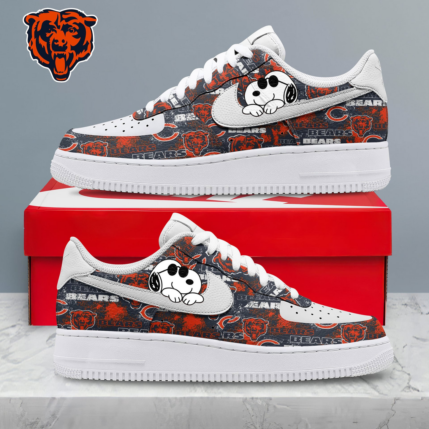 CHI Premium NFL Kickoff Spirit AF1 Shoes 100626