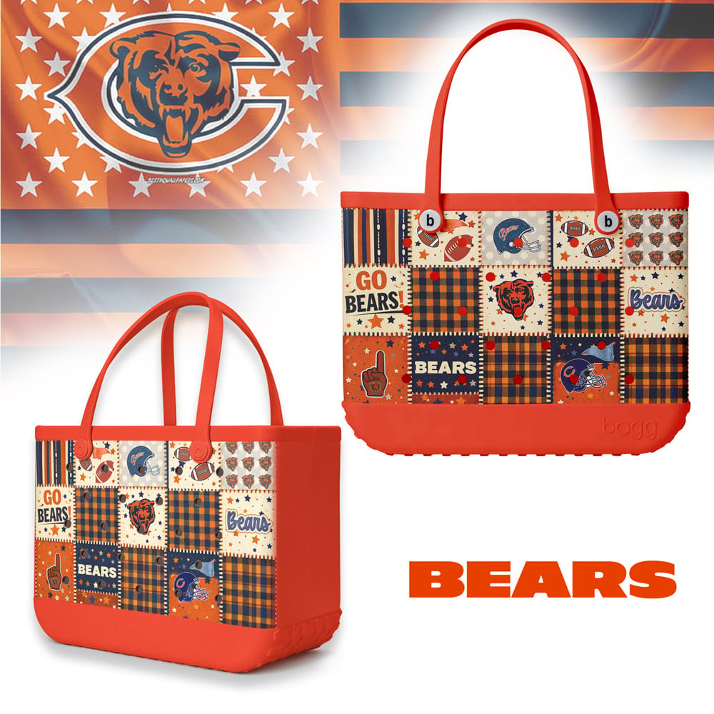 CHI Premium NFL Patchwork Design Beach Tote Bag DDT CTND