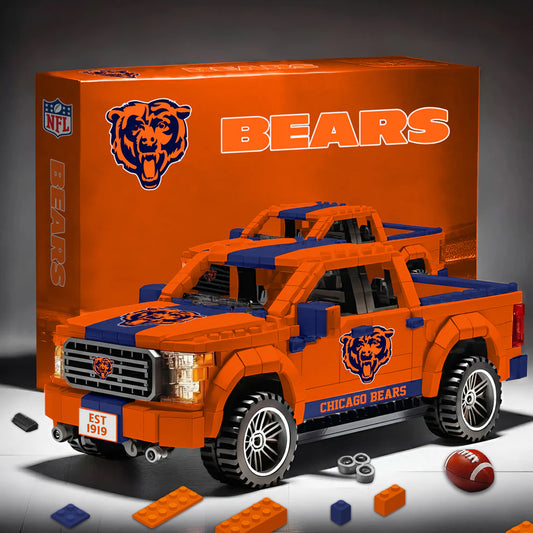 CHI X NFL 3D Racing Truck Model Building Block Set NDT NHM