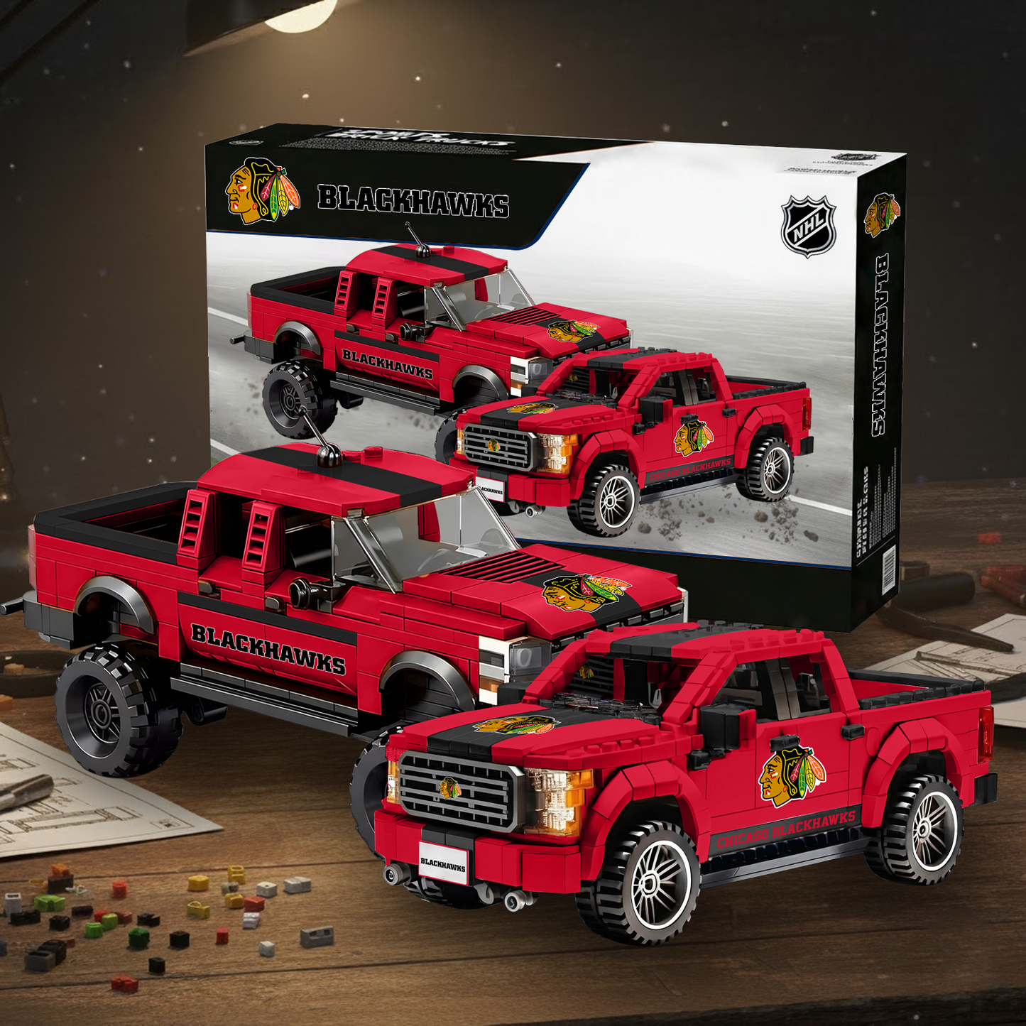 NHL Raptor Pickup Truck and Hockey Racing Trucks V1 NAK NHT