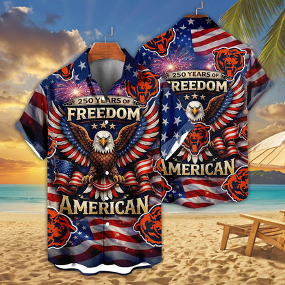 CHI x NFL America 250th Anniversary Eagles Hawaiian Shirt  090626