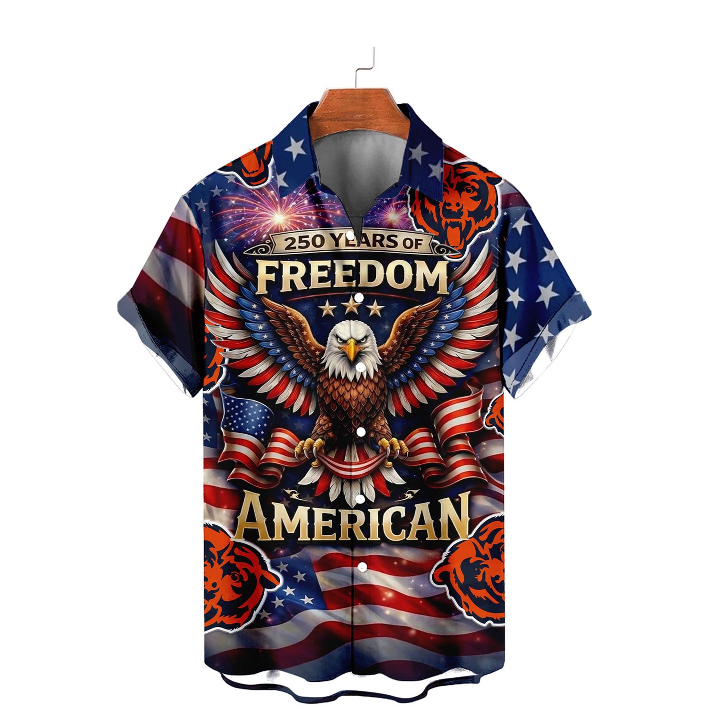 CHI x NFL America 250th Anniversary Eagles Hawaiian Shirt  090626
