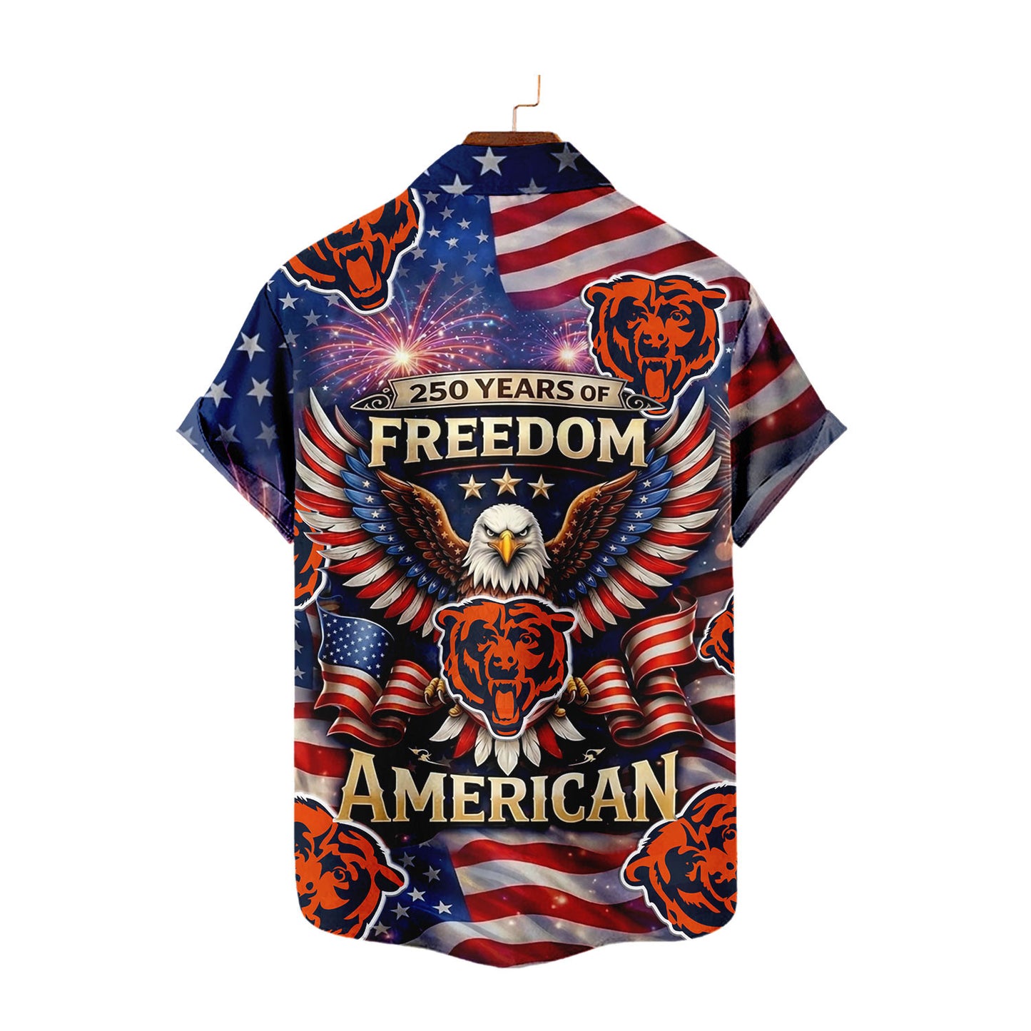 CHI x NFL America 250th Anniversary Eagles Hawaiian Shirt  090626