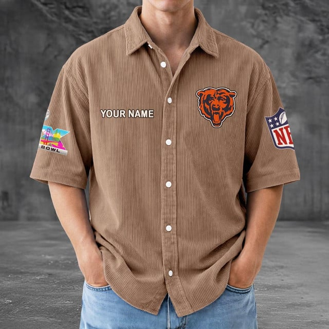 CHI x NFL Men Seersucker Button Shirt DDT NTL