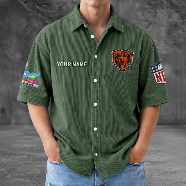 CHI x NFL Men Seersucker Button Shirt DDT NTL