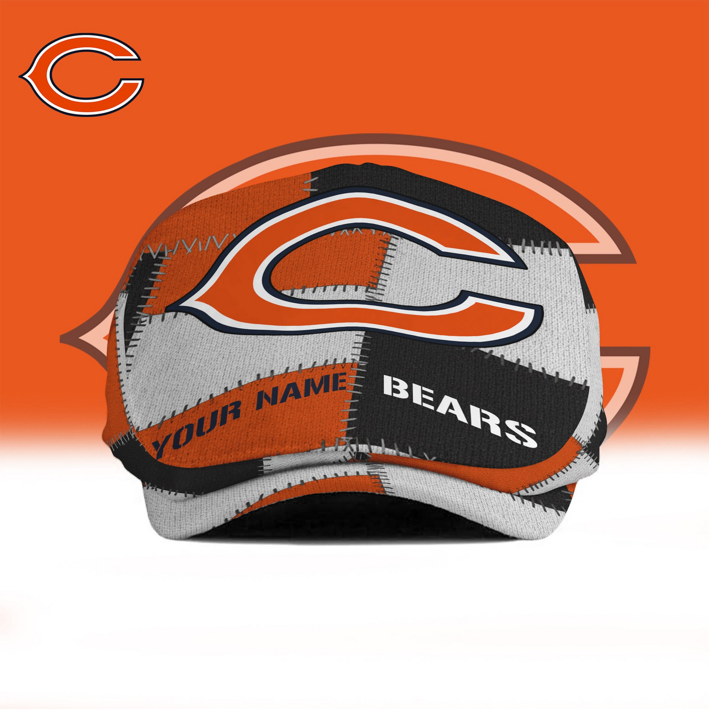 CHI x NFL Personalized Premium Jeff Cap DDT CTND