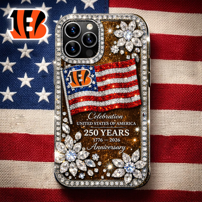 CIN Premium NFL Celebration United States Of America 250 Years Luxury Phone Case DDT CTND