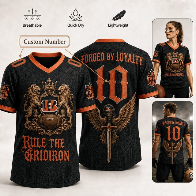 CIN Premium NFL Medieval Warrior Game Day Game Day Jersey 100626