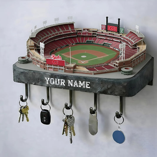 CIN Stadium Premium MLB Wood Key Hanger DDT NHM