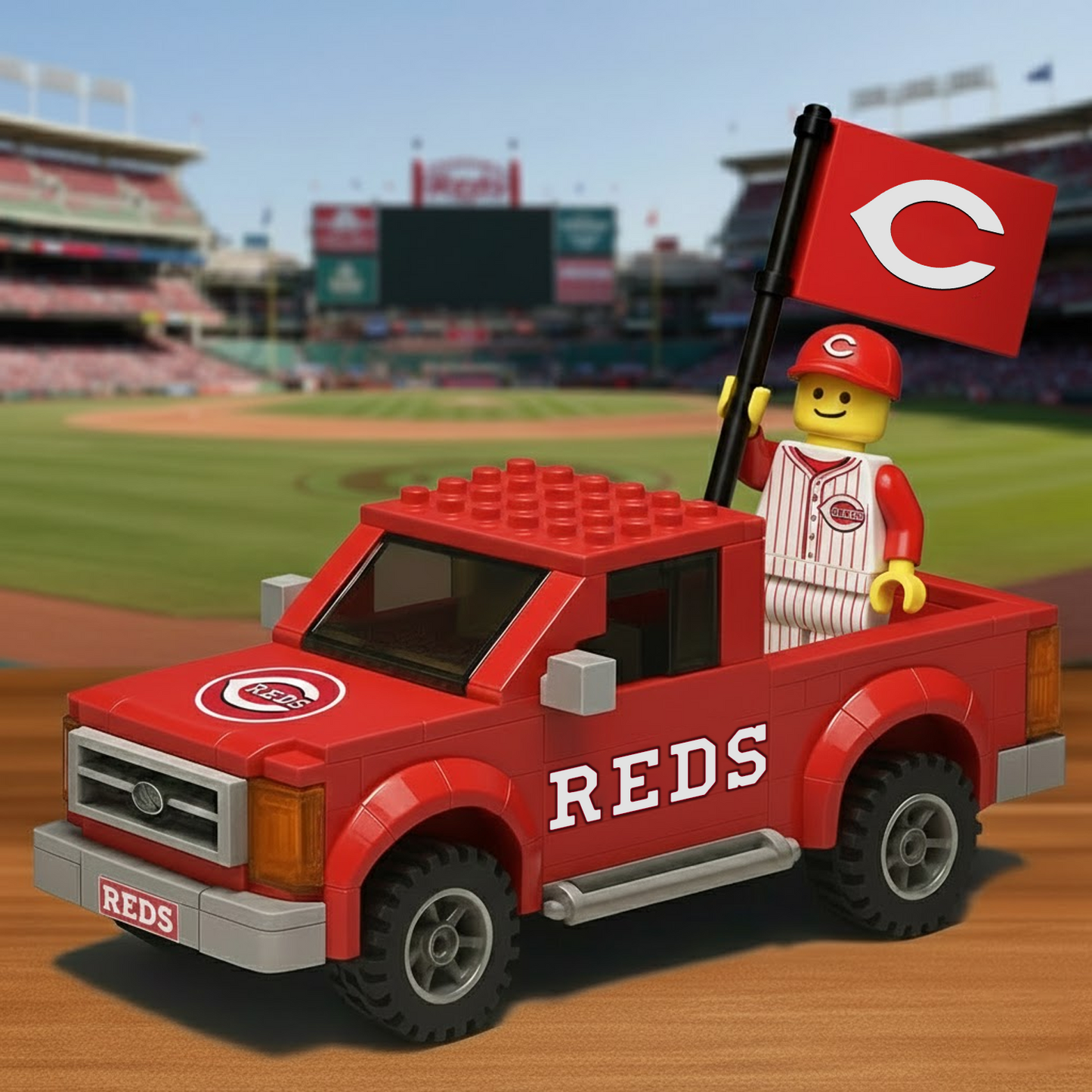 CIN x MLB Building Blocks Truck Toy Set DatND DVT