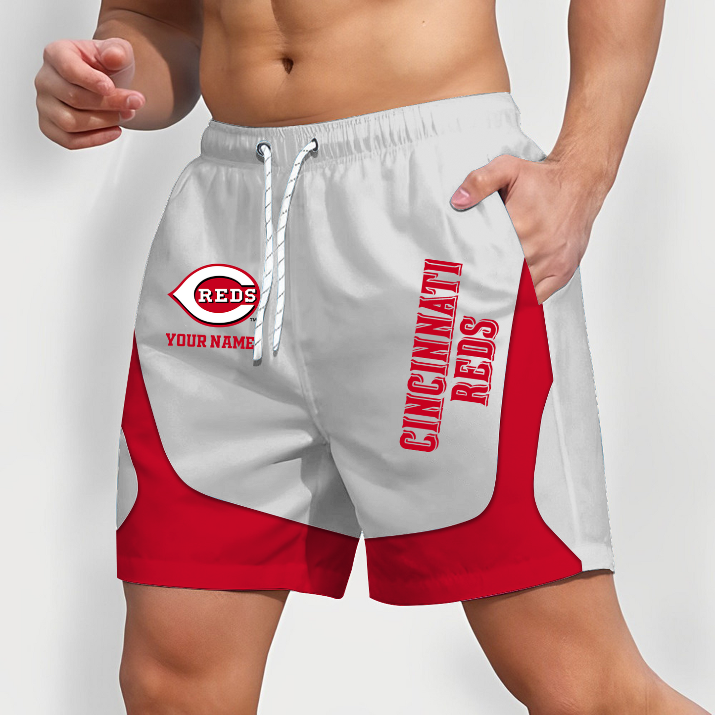 CIN x MLB Team Special Short Pants For Men Custom Name Gifts DATND TANTD