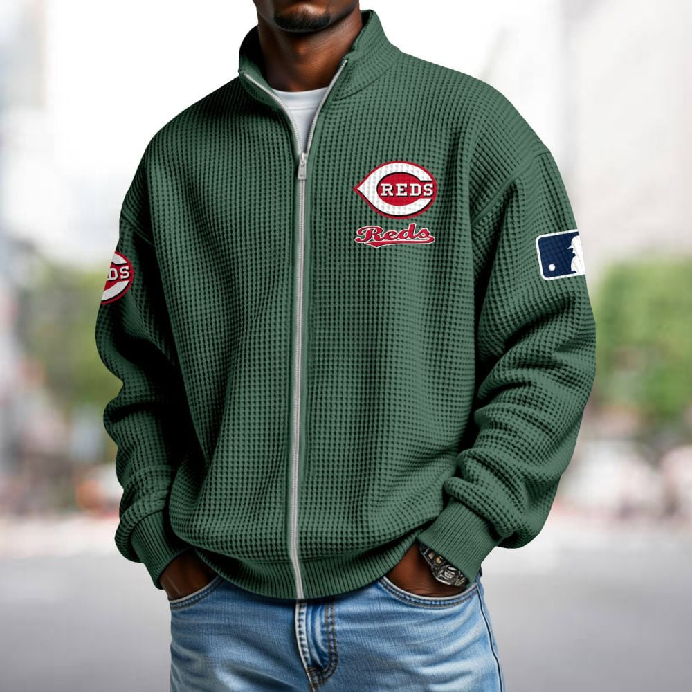 CIN x MLB Waffle Zip-Up Sweatshirt DatND DVT