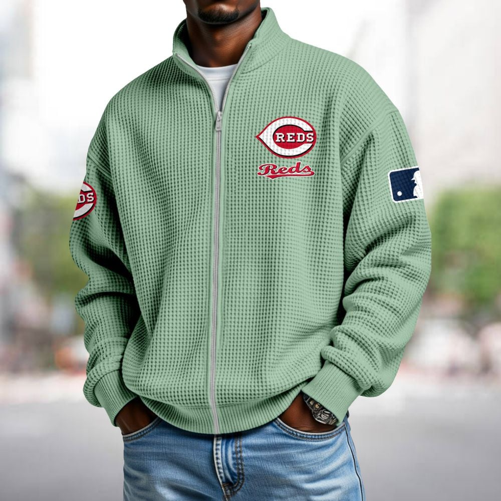 CIN x MLB Waffle Zip-Up Sweatshirt DatND DVT