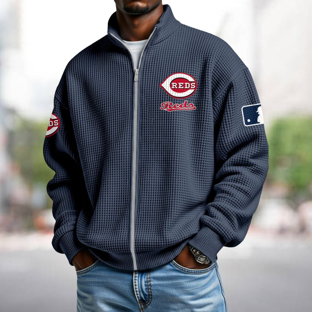 CIN x MLB Waffle Zip-Up Sweatshirt DatND DVT