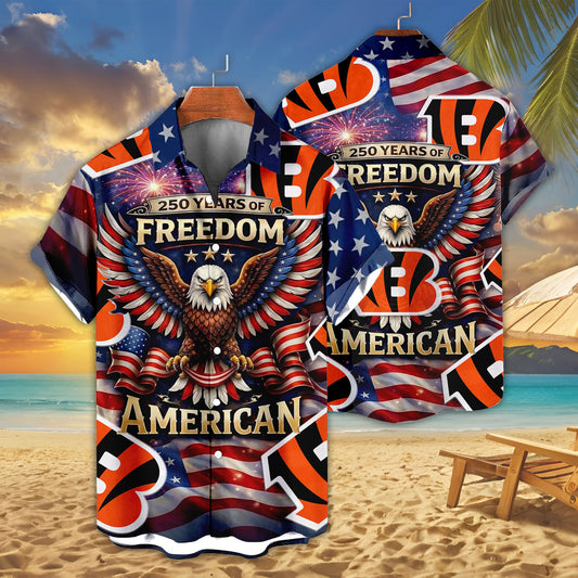 CIN x NFL America 250th Anniversary Eagles Hawaiian Shirt  090626